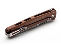 Складной нож LionSteel Skinny Aluminium, сталь MagnaCut, рукоять алюминий/микарта, коричневый