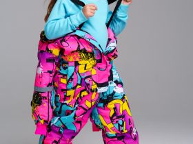 Комбинезон текстильный с полиуретановым покрытием для девочек