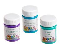 Акрил "Decola" 50 мл перламутровый Оранжевый