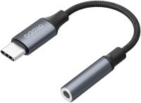 Адаптер Deppa Power Delivery USB-C-3.5 серый