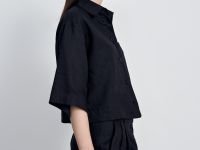 Рубашка изо льна с коротким рукавом