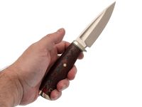 Охотничий нож Ястреб, сталь M390, рукоять карбон