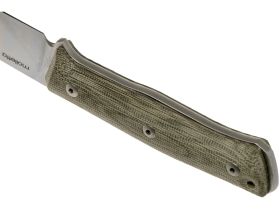 Нож с фиксированным клинком LionSteel B35, сталь Sleipner, рукоять Green canvas micarta