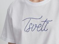 Футболка с принтом из хлопка