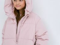 Пуховик для девочек, Розовый