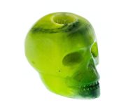 Бусина Череп (зеленый), светящаяся в темноте, эпоксидная смола