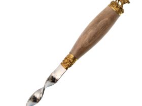 Набор из 6-ти шампуров Зверь, латунь