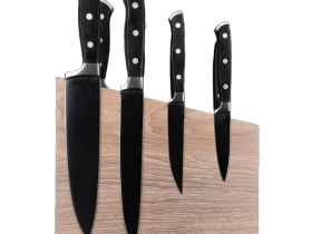 Подставка настольная магнитная для 8 ножей Woodinhome KS004SOW, дуб