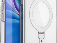 Чехол-накладка Wiwu Magsafe (FYY-014) для Apple iPhone 15 пластиковый с подставкой (прозрачный)