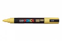 Маркер UNI "POSCA" PC-5M, 1,8-2,5 мм, наконечник пулевидный, цвет соломенно-желтый