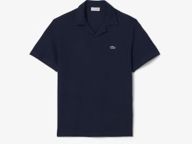 Мужское хлопковое поло Lacoste из смеси льна