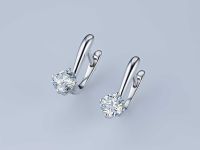Серьги из белого золота э4712сг04200689
