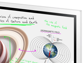 Монитор Samsung Flip Pro WM55B светло-серый