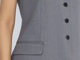 Удлинённый жилет, Серый