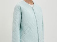 Куртка с v-образным вырезом на молнии