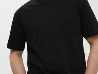 Базовая футболка из хлопка прямого силуэта