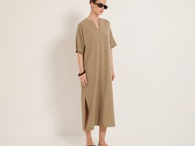 Платье Respiro, серо-зеленое