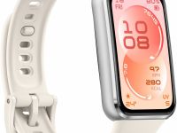 Умные часы HUAWEI Band 11 алюминевые серебристые, с белым ремешком