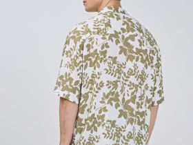 Рубашка с принтом, Желтый