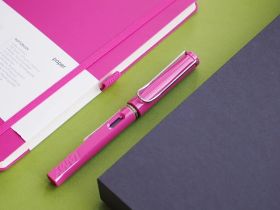 Ручка перьевая LAMY 013 safari, F Розовый