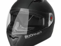 Шлем мото закрытый SHORNER FP907 черный матовый