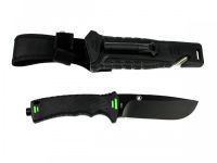 Нож для выживания с огнивом и точилкой Ganzo G8012, черный