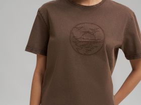 Футболка свободного кроя с эффектом варки