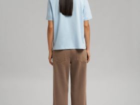 Поло свободного кроя из джерси