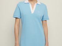 Платье поло с контрастным воротником