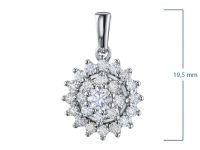 Подвеска из белого золота э4712пд07163600