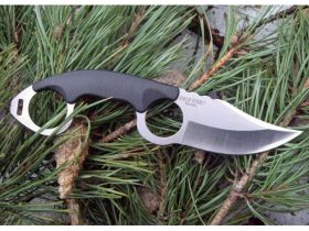 Нож с фиксированным клинком Cold Steel Double Agent II, сталь AUS-8A, рукоять zytel, черный
