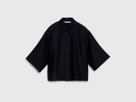 Блузка из лиоцелла, Черный