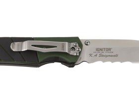 Полуавтоматический складной нож Ignitor Veff Serrations™, CRKT 6855, сталь 8Cr14MoV Satin Combo Edge, рукоять стеклотекстолит G10
