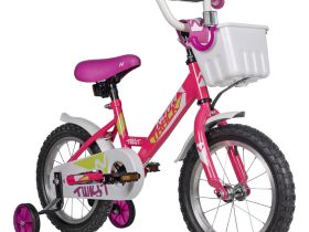 Детский велосипед Novatrack Twist 14, год 2025, цвет Черный