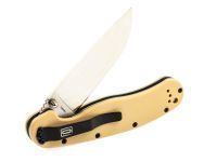 Нож складной Ontario RAT-1, сталь Aus-8, Satin, рукоять термопластик GRN, tan