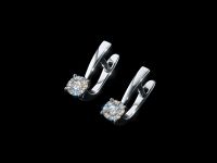 Серьги из белого золота с бриллиантами э4701сг07176900