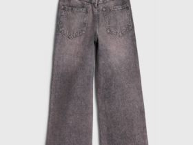 Широкие джинсы Wide Leg для девочек, Серый