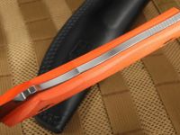 Нож с фиксированным клинком Fantoni, C.U.T. Fixed, FAN/CUTFxBkOrLBk, сталь CPM-S30V, рукоять cтеклотекстолит G-10, оранжевый