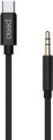 Кабель Pero MC-02 USB-C / mini-jack 1 м Чёрный