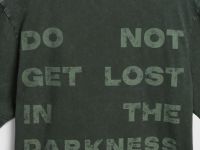 Футболка с текстовым принтом, Зеленый