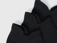 Короткие носки для фитнеса, 3 пары, Черный