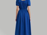 Платье миди с эластичным поясом