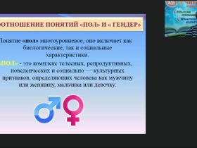 Вебинар "Учет гендерных особенностей в обучении и воспитании школьников"