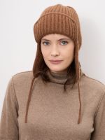 Ушанка из верблюжьей шерсти рыжая
