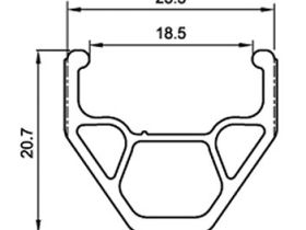 Обод Author Argon X7 Cross 28" (черный ниппель (спорт) 36 28" (622))