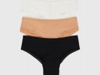 Трусы-хипстеры с кружевом, 3 шт., Белый