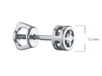 Пусеты из белого золота э4712пс05157700