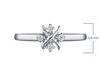 Кольцо из серебра с бриллиантами э0601кц11191270