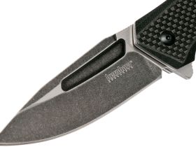 Полуавтоматический складной нож Kershaw Flourish, сталь 8Cr13MoV, рукоять G10/карбон, черный