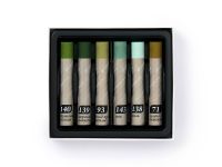 Набор пастели масляная Малевичъ "Graf'Art" профессиональная, зеленые тона №2, 6 шт